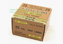 Fiocchi - Cartuchos de revólver italianos .380 Lungo