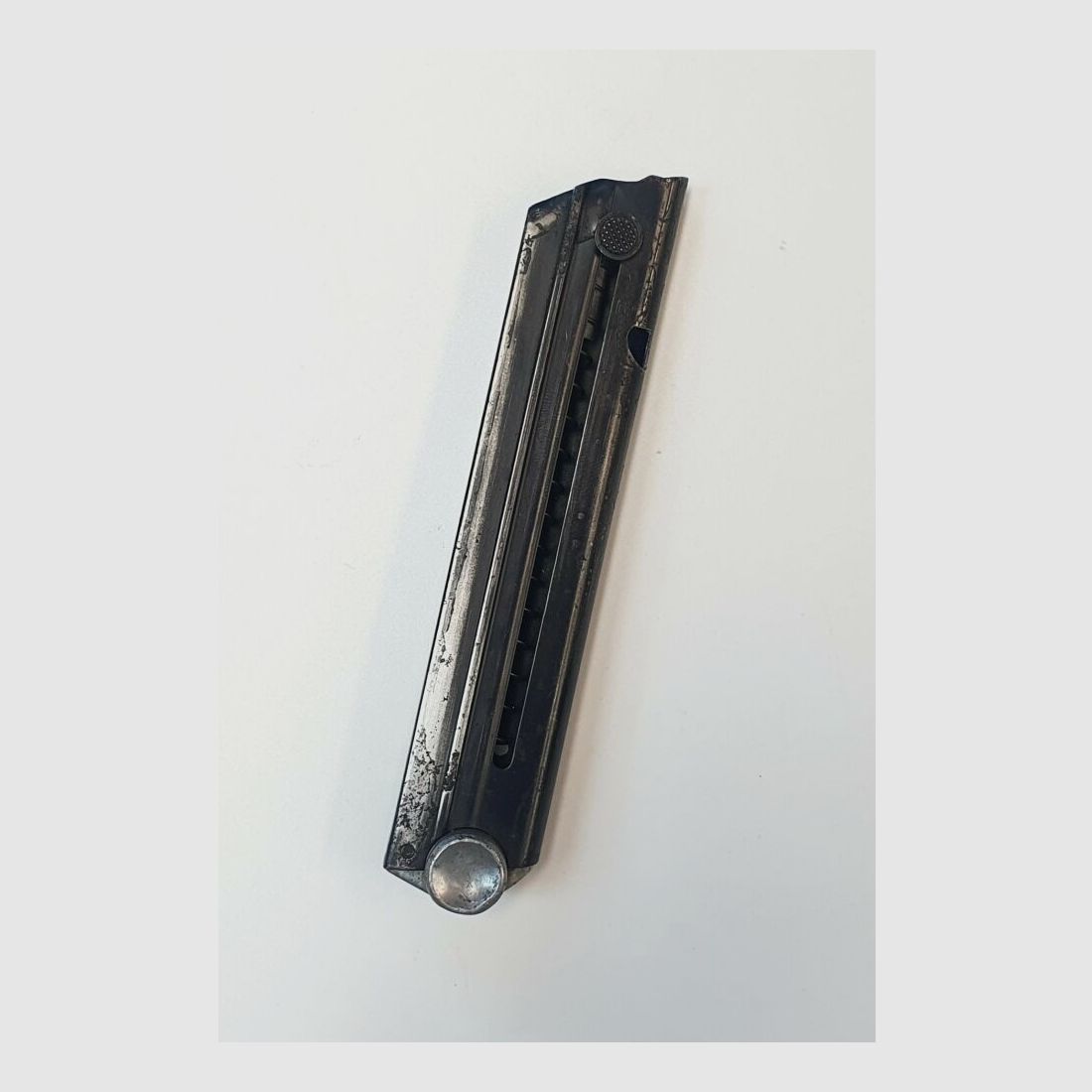 MAUSER-WERKE Oberndorf GmbH Originalmagazin für Pistole Mauser P08 - 9mmLuger - 8 Schuss - WaA Abnahmestempel