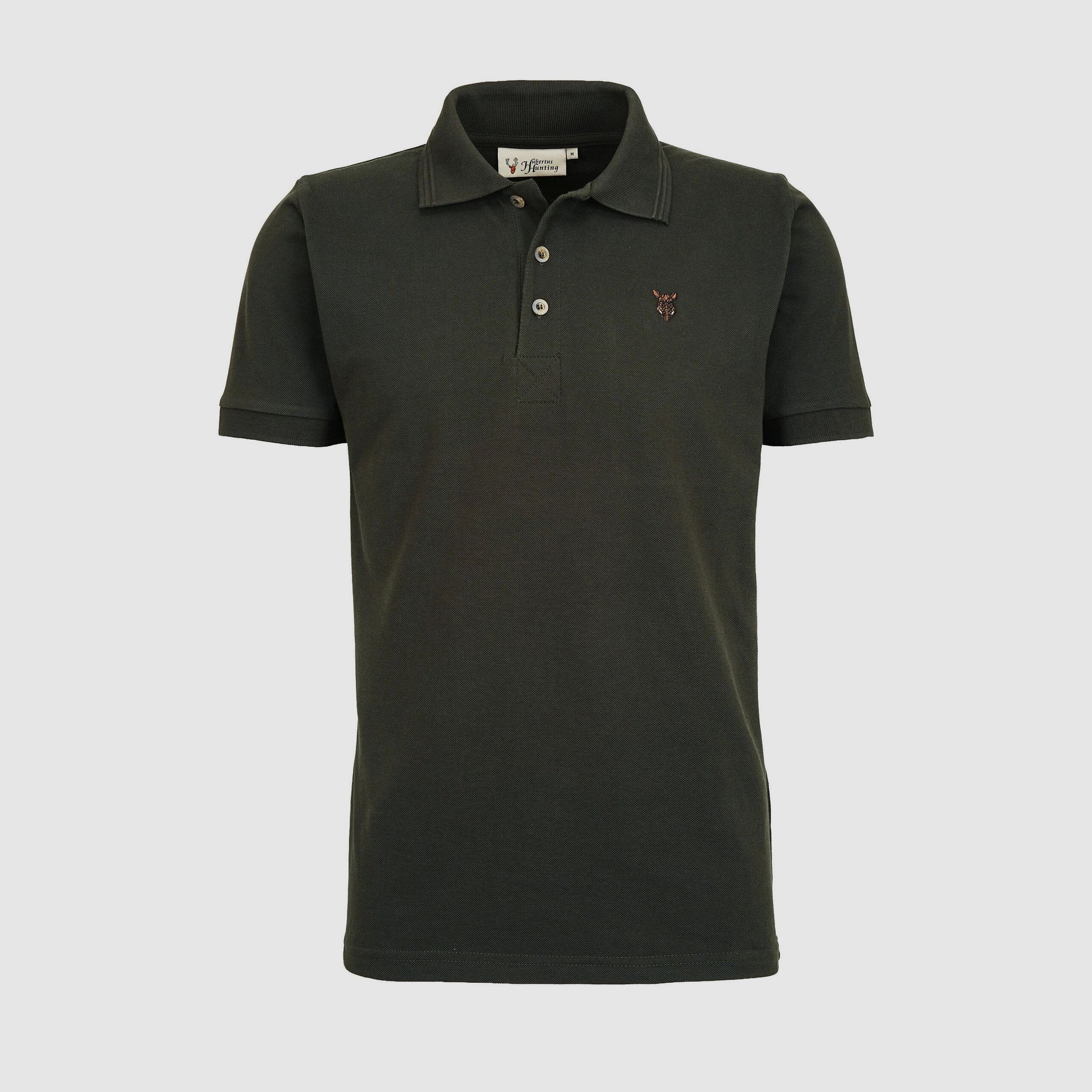 Hubertus Poloshirt mit Keilerstick