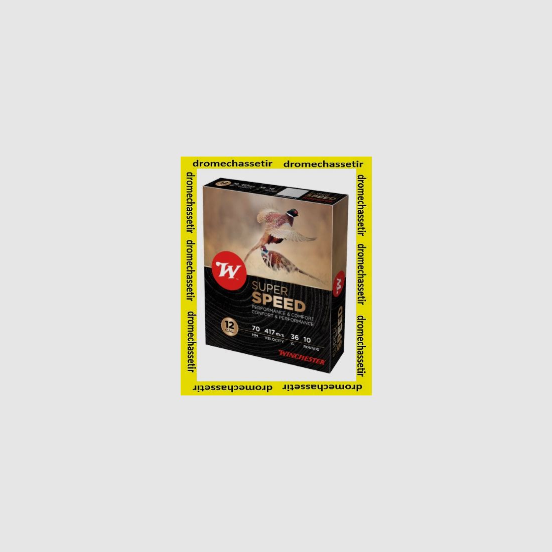 Box mit 10 Patronen Winchester Super Speed 2, Kal. 12/70, 36 Gramm, Diabolos 5