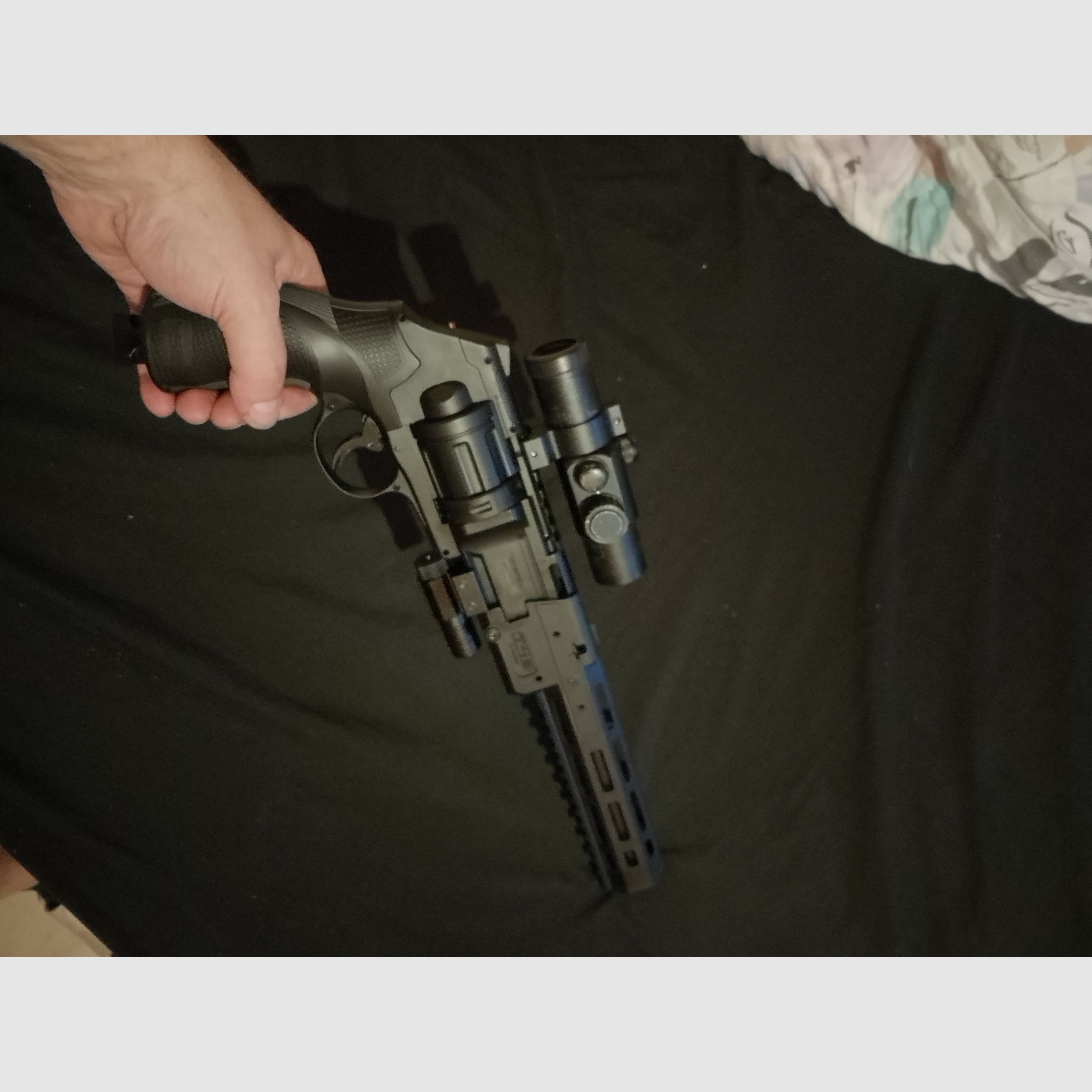 3-9x40 scope op Long T4e HDR50 Tactical Rifle Kit Rot Punkt rubber bullets RAM Paintball Marker Cal .50 Set laser CO2 capsules Revolver Pepper Launcher lange barrel optioneel Holo Visier Red DOT