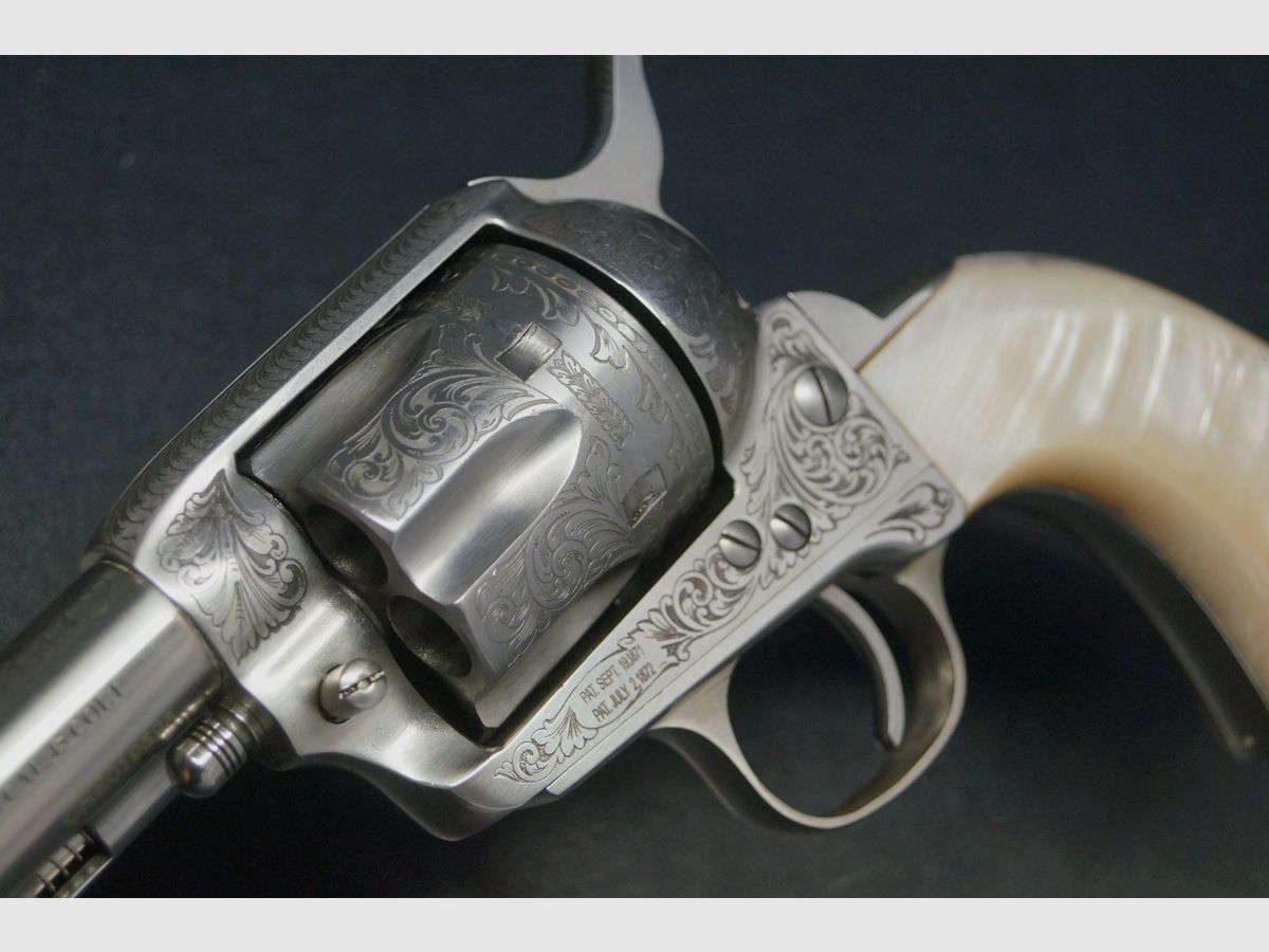 Uberti Cattleman Stainless Steel graviert .45 Colt, Bild 4 von 8