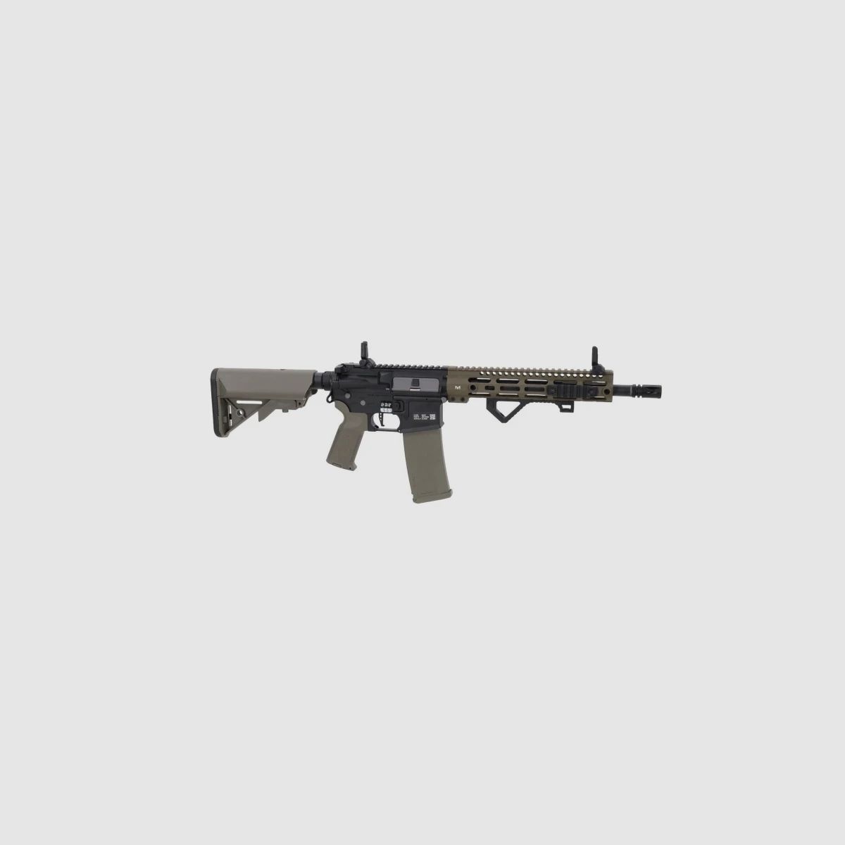 SA M4 Carbine M-LOK (SA-P20 PRIME™ Aster II ETU BLDC™) Rifle Airsoft Libre a partir de 18 - Negro/Oliva -F-