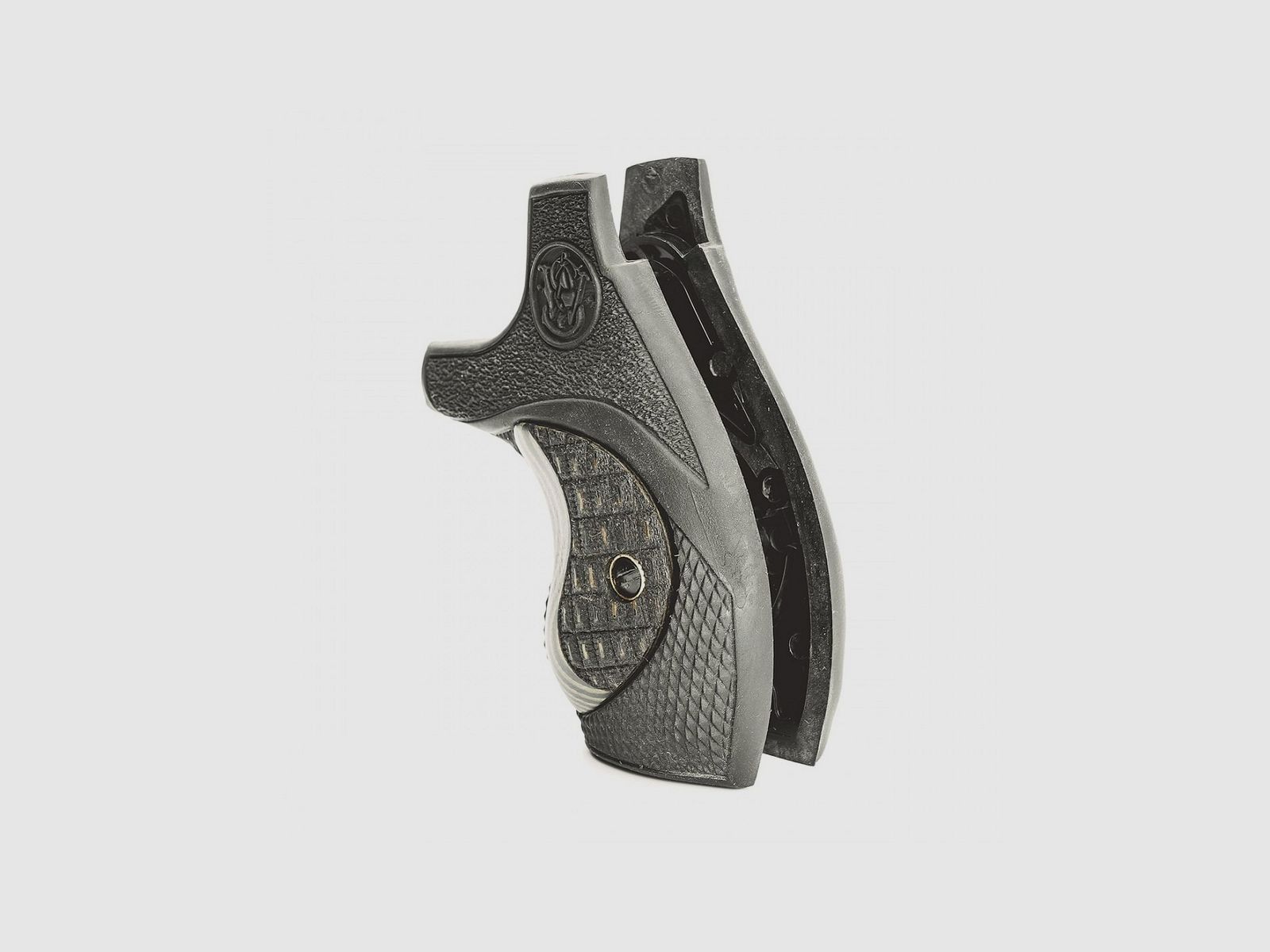 S&W J RUND FALCONIA SCHWARZER GRIFF MIT OLIVGRÜNEM G10 CROCBACK-EINSATZ, Bild 3 von 4
