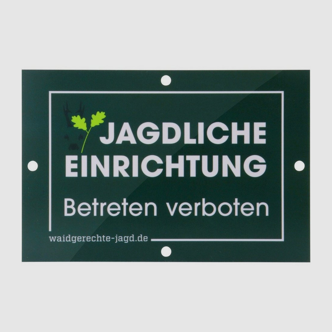 Hinweisschild "Jagdliche Einrichtung - Betreten verboten" – 10er-Pack