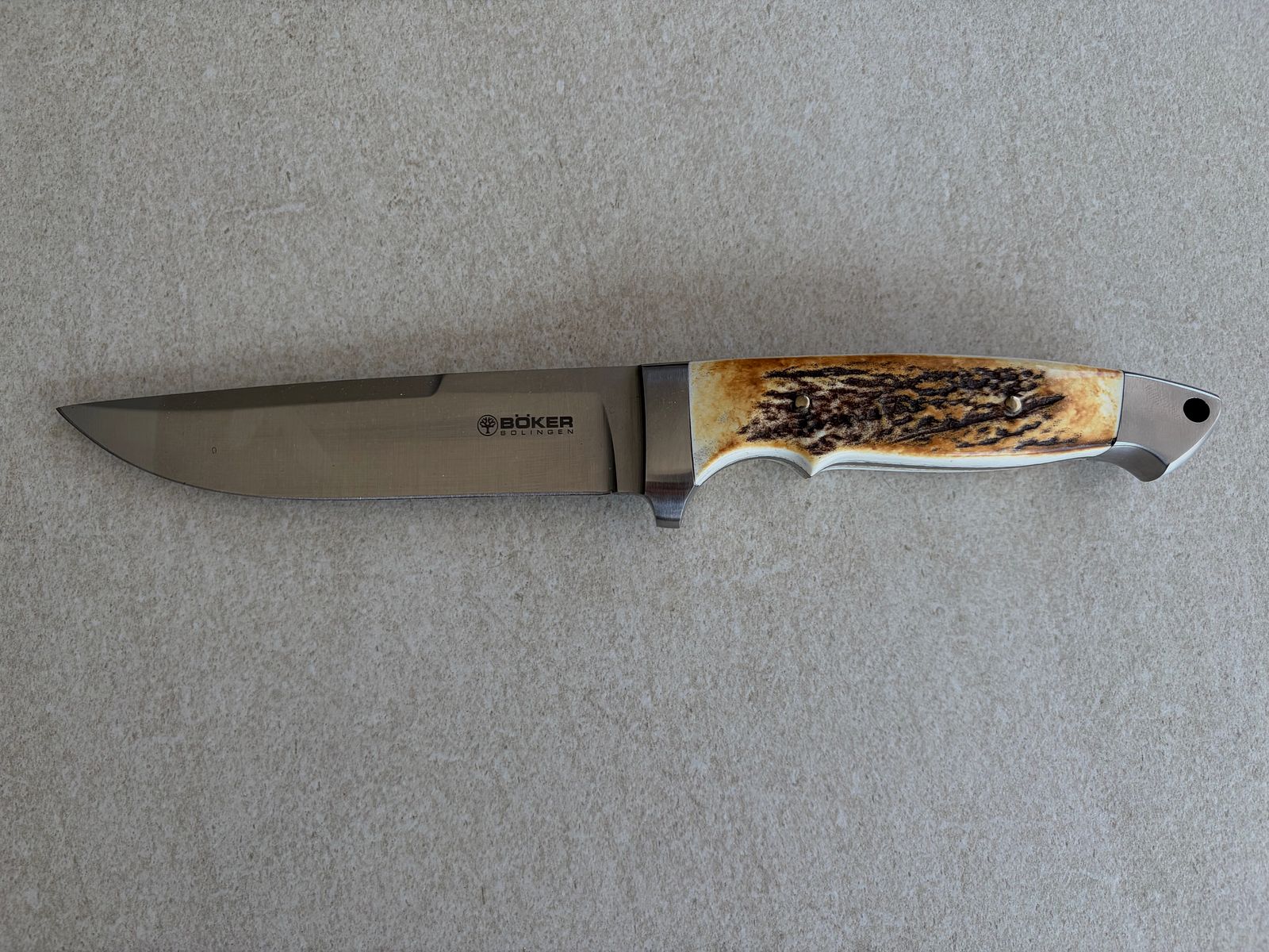 Böker Vollintegral 2.0 Stag Horn | New | OVP | Leather Sheath | Made in Germany