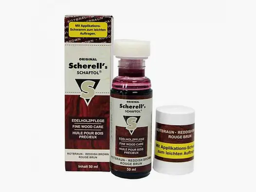 Scherall rødbrun skæfteolie 50ml