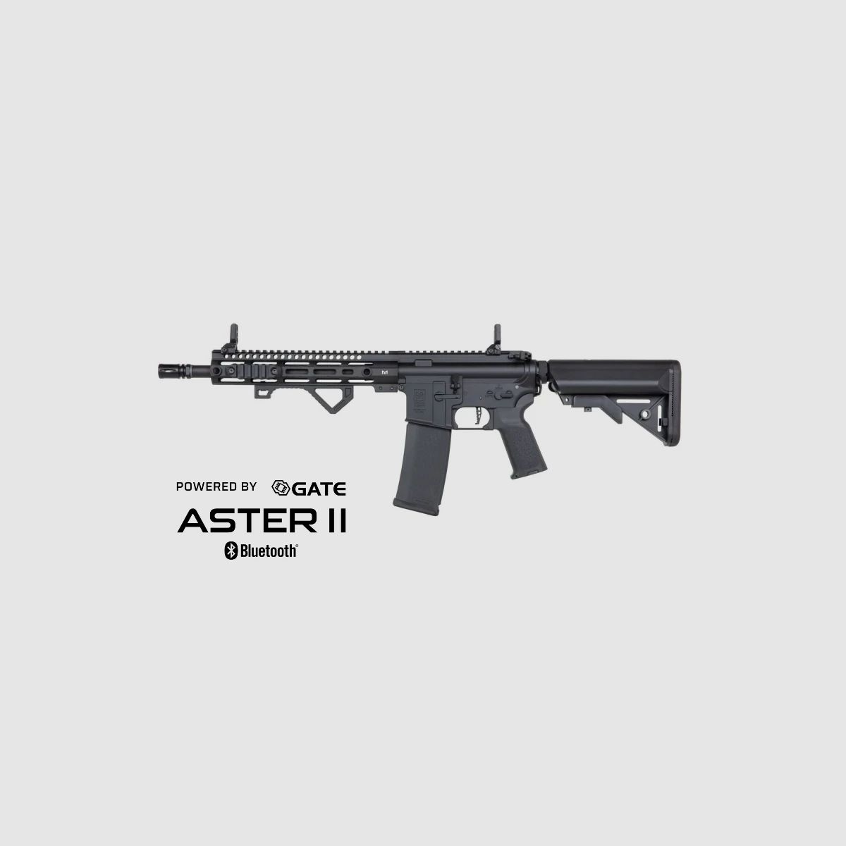 SA M4 Carbine M-LOK (SA-P20 PRIME™ Aster II ETU BLDC™) Rifle Airsoft Libre a partir de 18 - Negro -F-