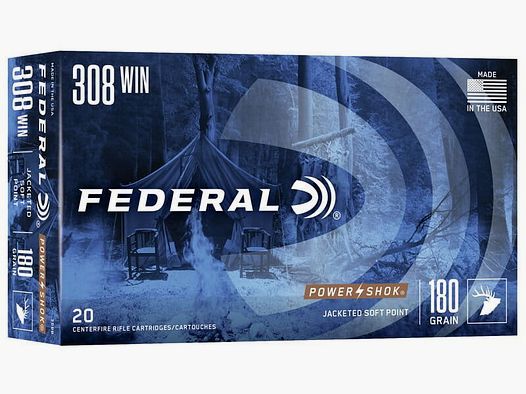Federal Power Shok .308 Win. 180 gr. - 20 Stk.