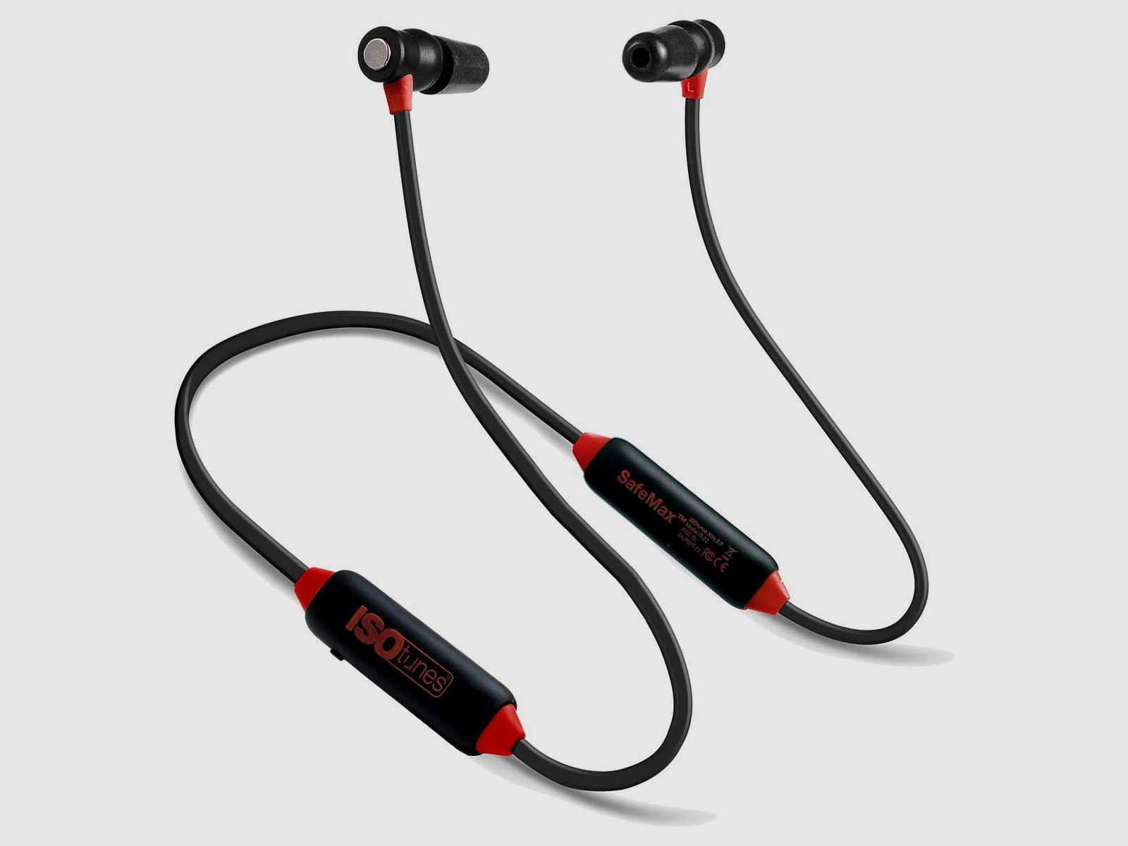 ISOtunes Xtra 2.0 schwarz/rot Gehörschutzstöpsel