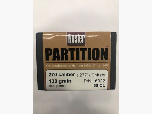 NOSLER PARTITION PALLE C 270 GR 130