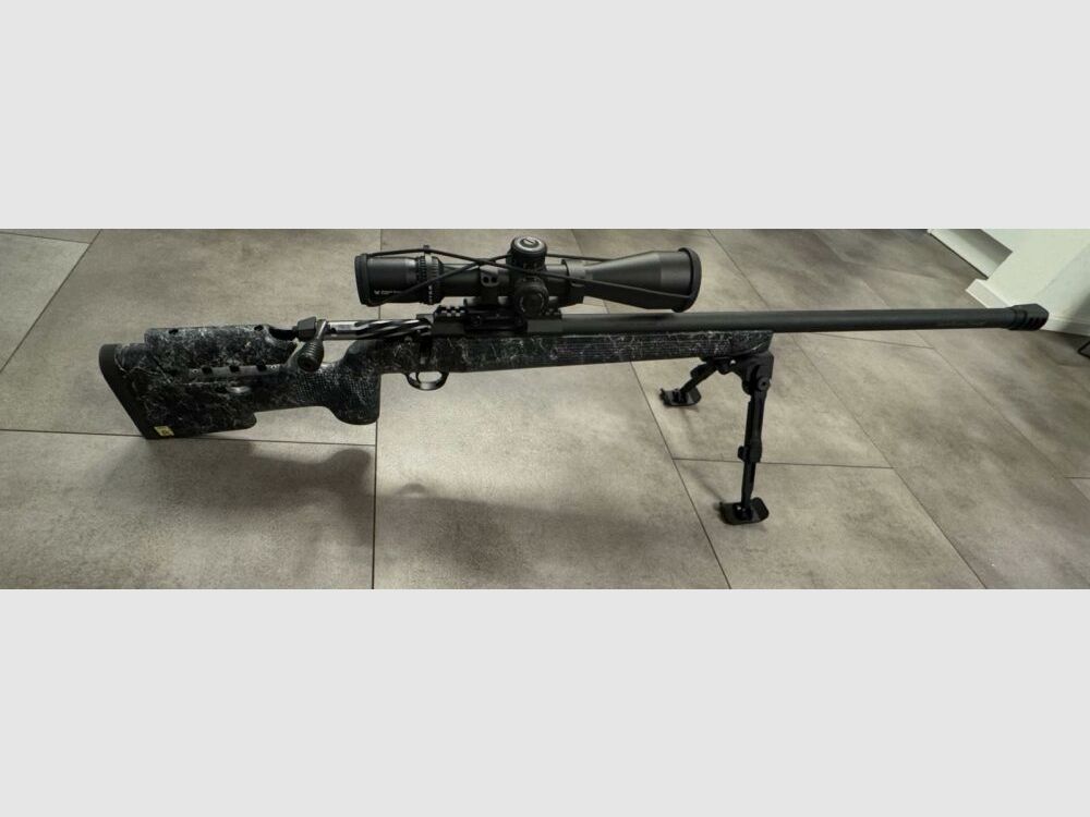 Mercury Sabatto Evo 71cm black Repetierbüchse 308Win inkl. Strike Eagle 5-25x56, Fortmeier Zweibein und Mündungsbremse