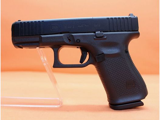 Glock Ha.Pistole 9mmLuger Glock19 Gen5 (MOS) FS 102mm Lauf Modular Optic System f. Red Dot Sight (9mmPara)