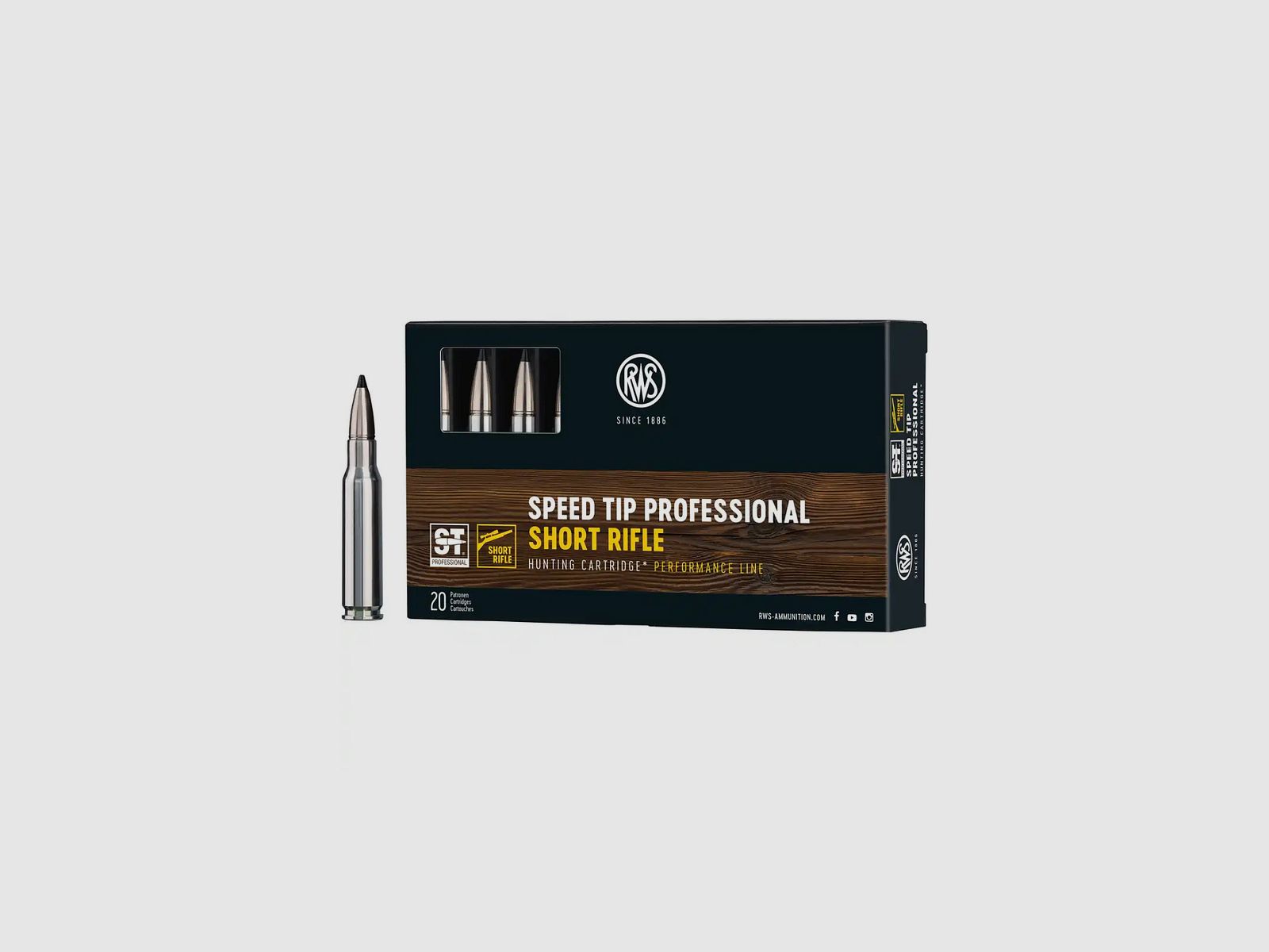 RWS .308 Win. Speed Tip Professional Short Rifle 10.7g 165gr