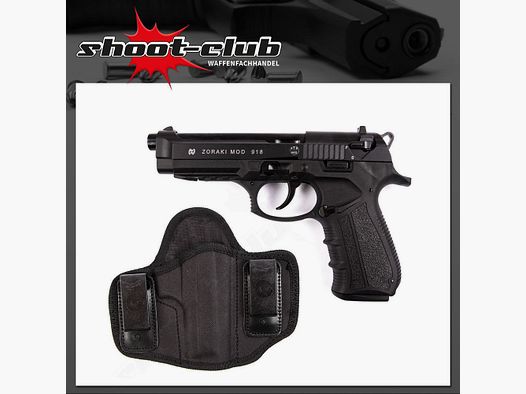 Zoraki 918-P Schreckschusspistole 9 mm P.A.K. mit Pistolenholster