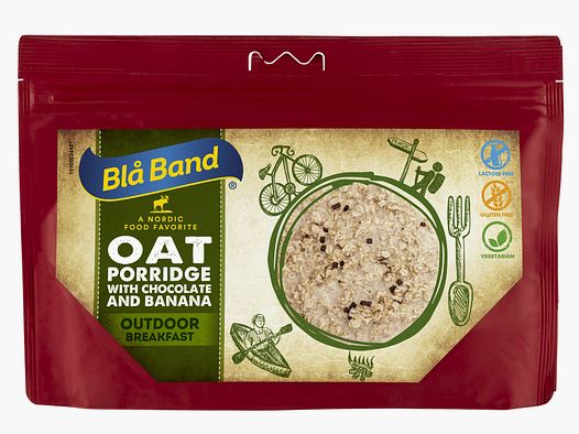 Blå Band Haferbrei mit Banane und Schokolade