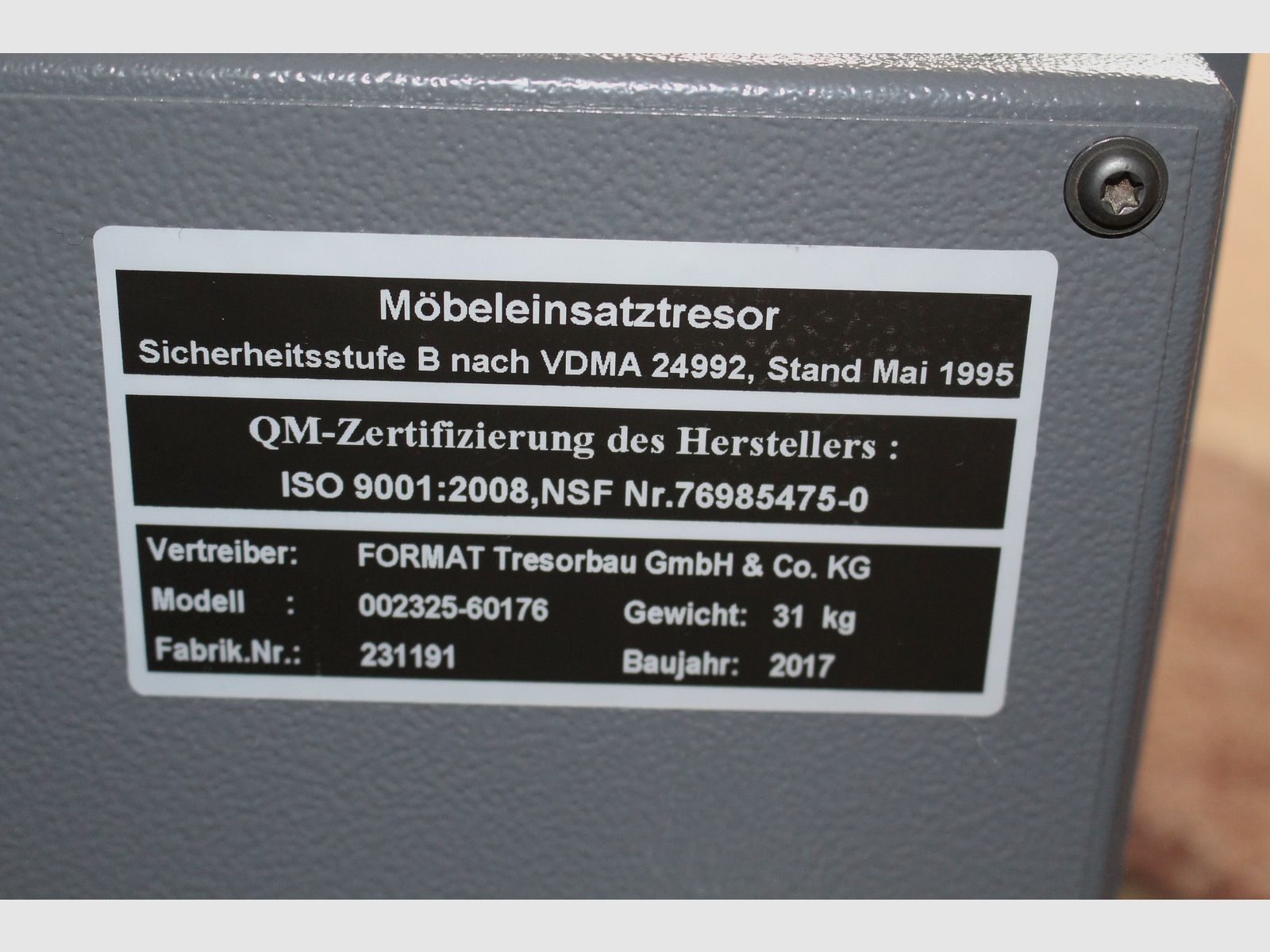 Tresore Modell 002325-60176