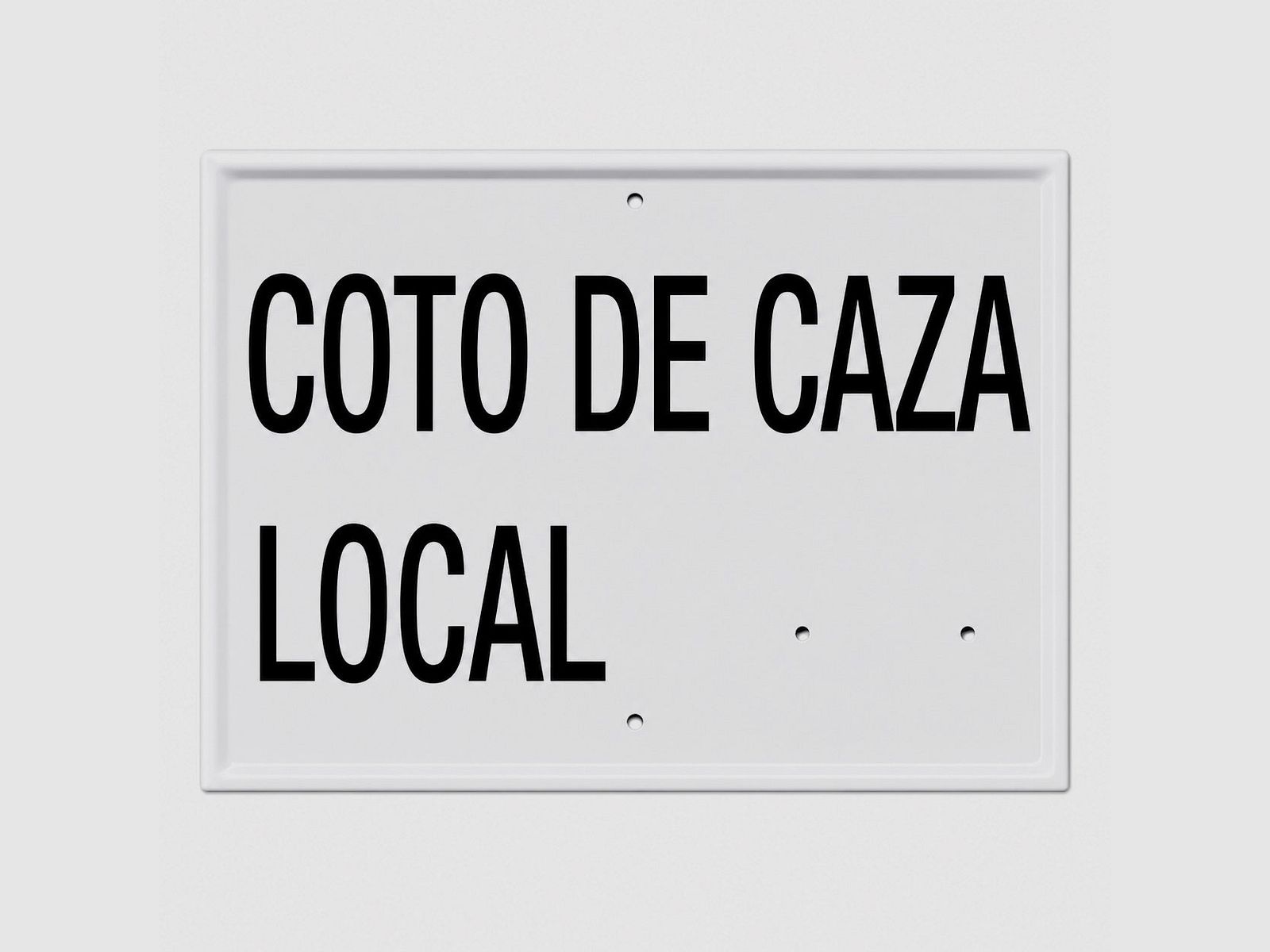Tafel Jagdgebiet Lokale Navarra 50x33 cm