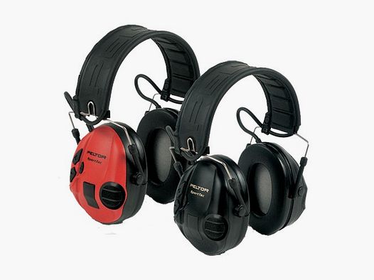 Peltor SportTac Noise-Cancelling Headset Red/Black