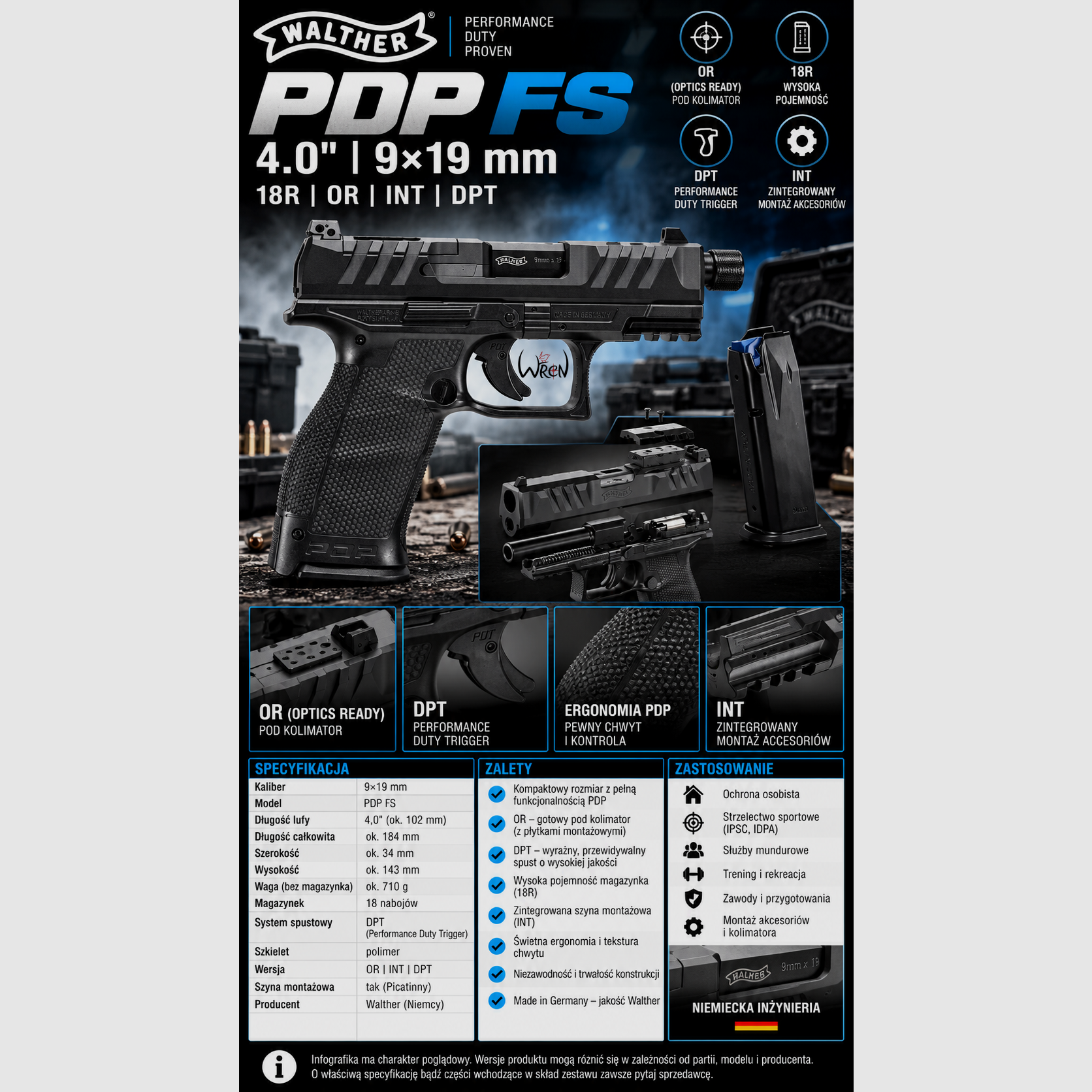 WALTHER PDP FS 4.0 18R OR INT DPT, image 4 of 5