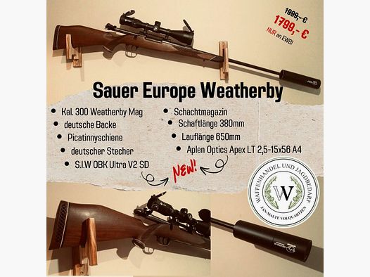 Sauer Europe Weatherby Europe Weatherby