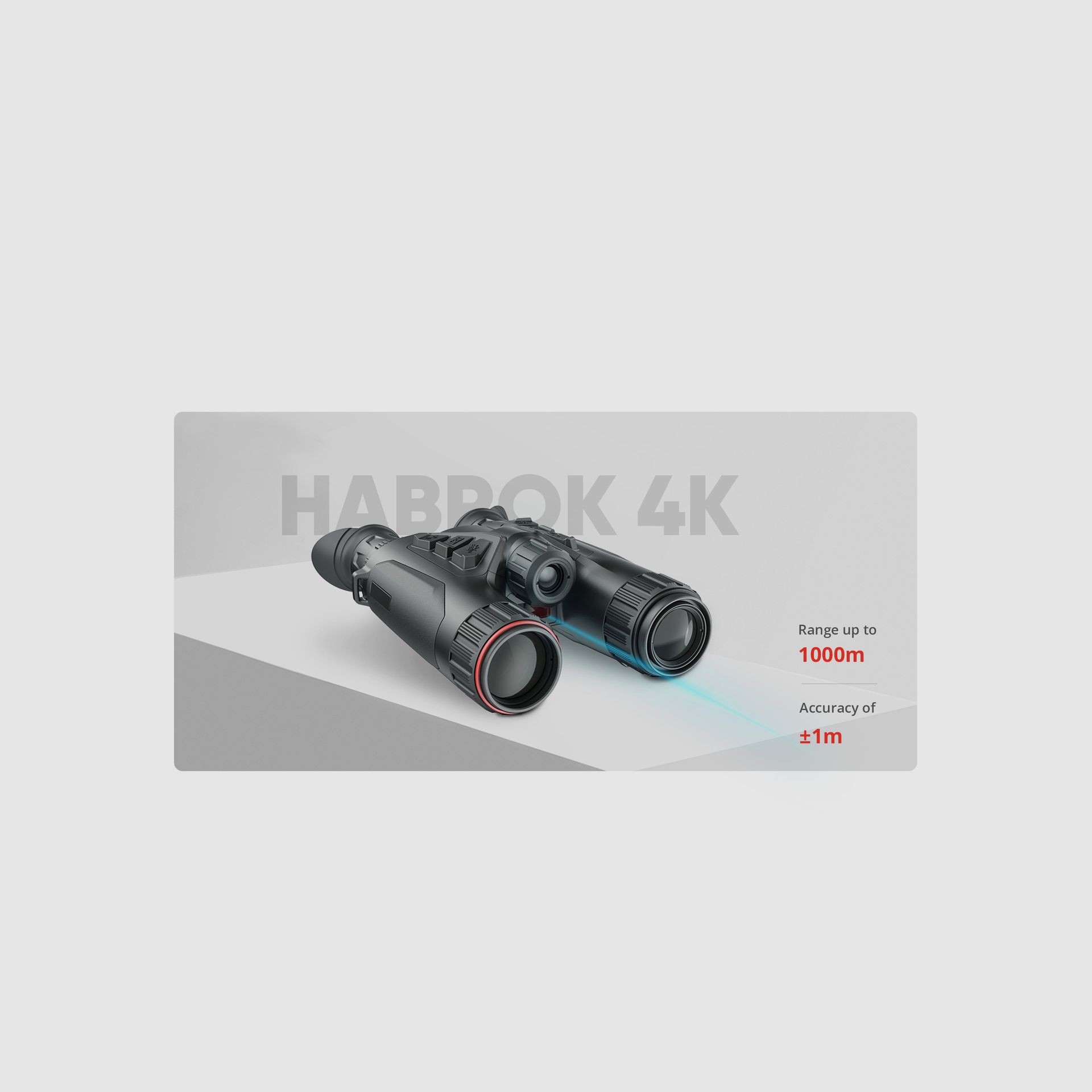 Hikmicro Habrok 4K HQ35L 850nm & 940nm Binocolo termico e per visione diurna/notturna, immagine 9 di 21