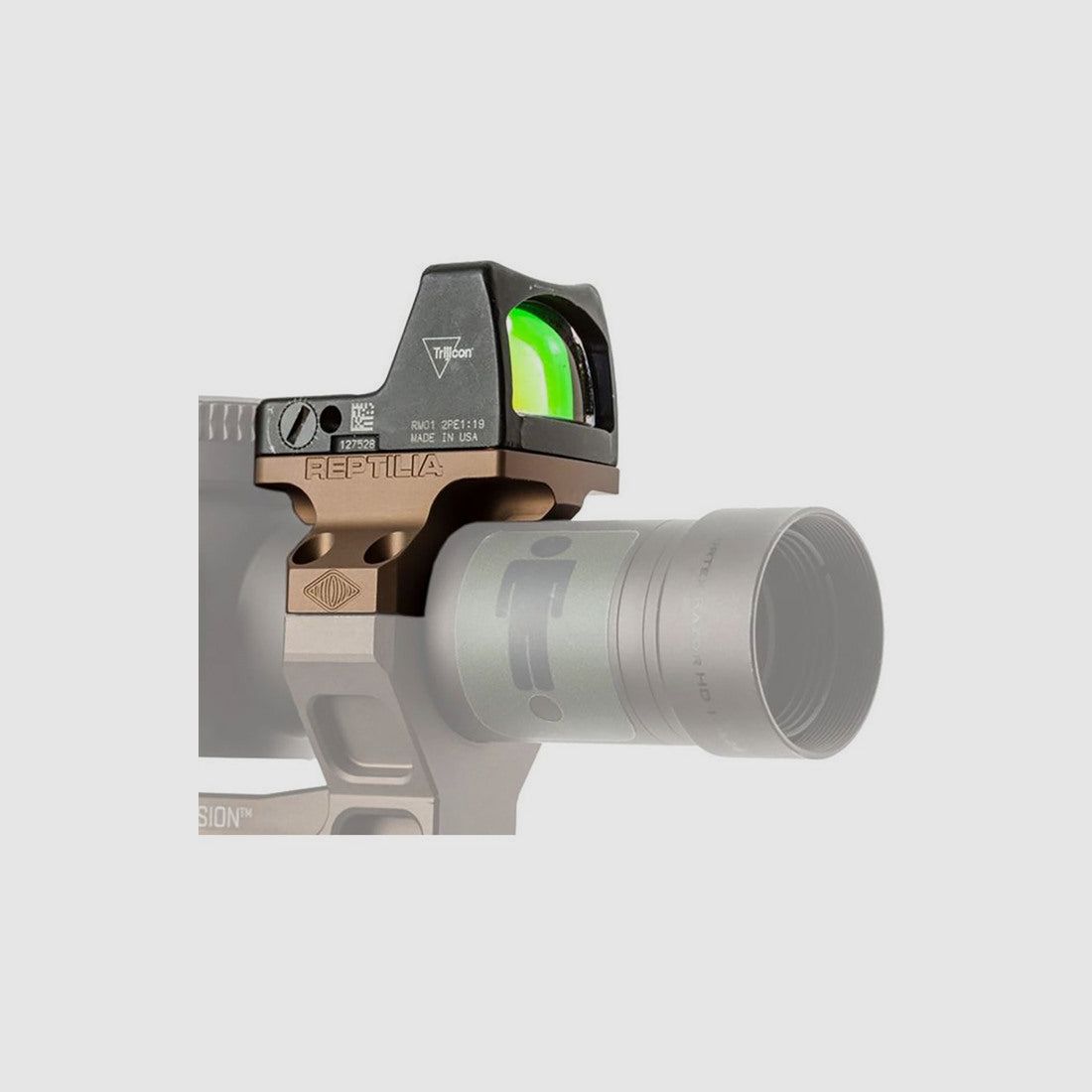 Reptilia Corp ROF-90 Montage Geissele Super Precision 30-mm pour RMR/SRO, noir