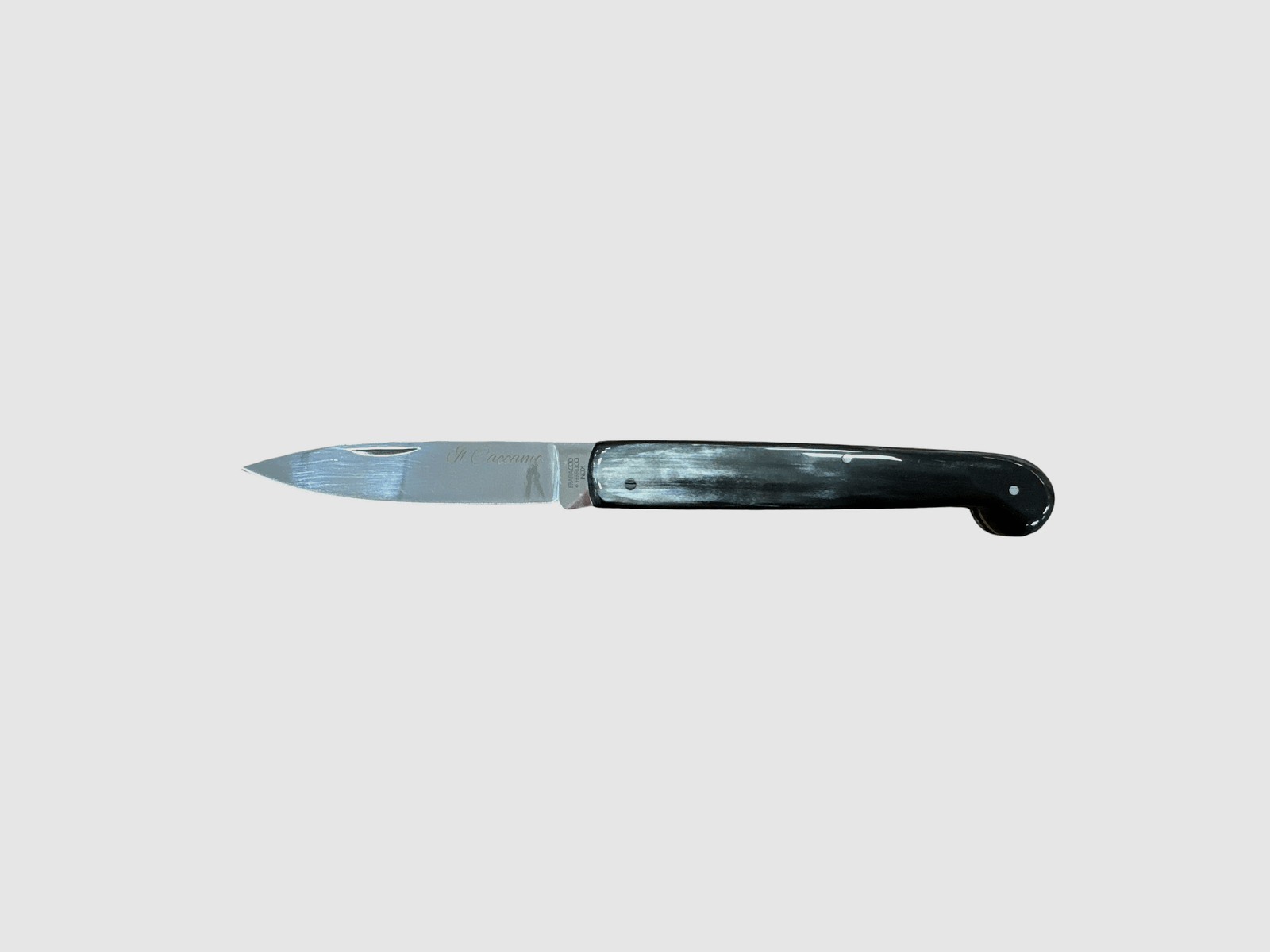 KNIFE – THE CACCAMO GRIPS IN POLISHED HORN 19cm