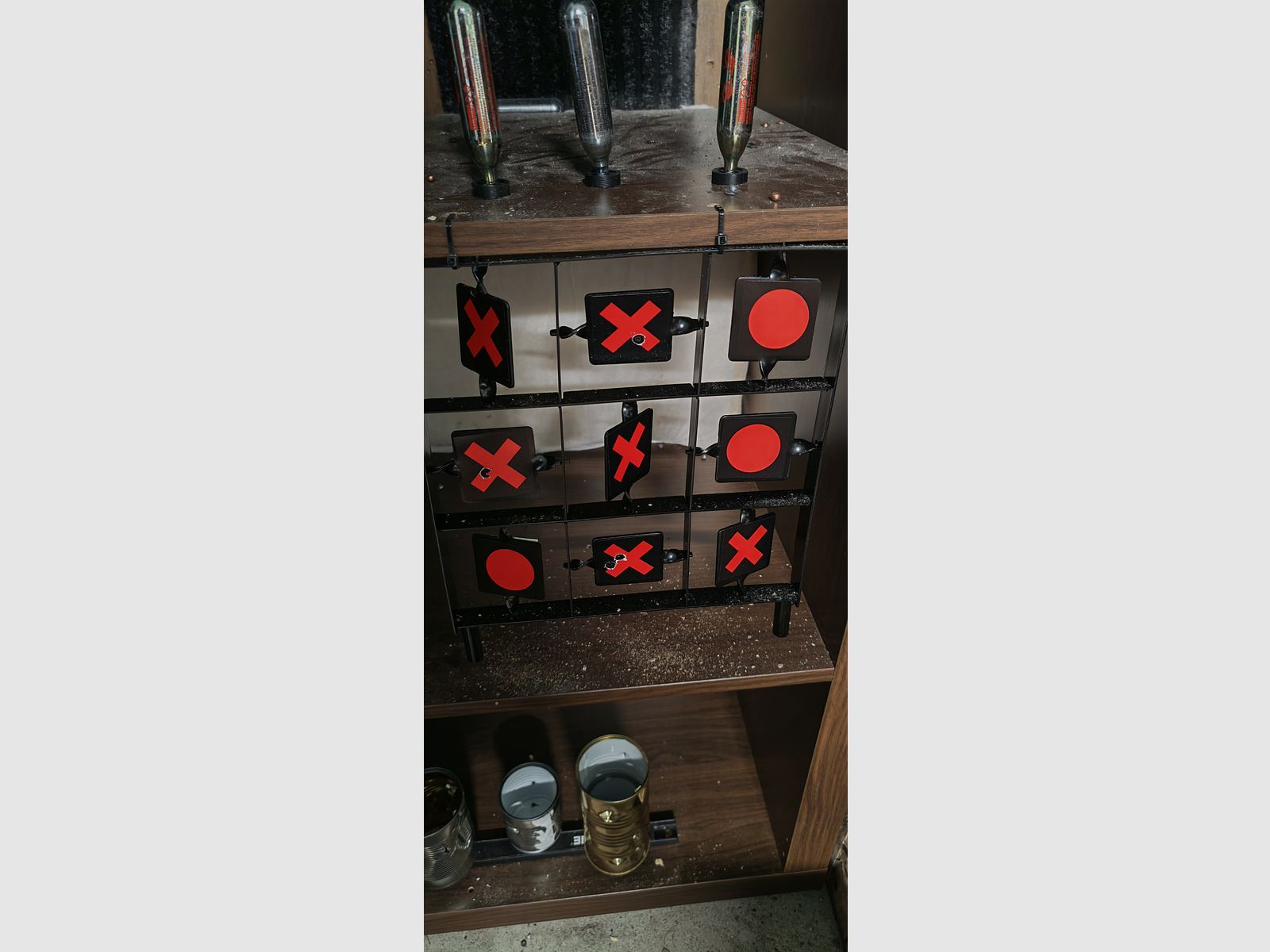 Objetivos juego de disparos dianas trampa de balas carabina de aire