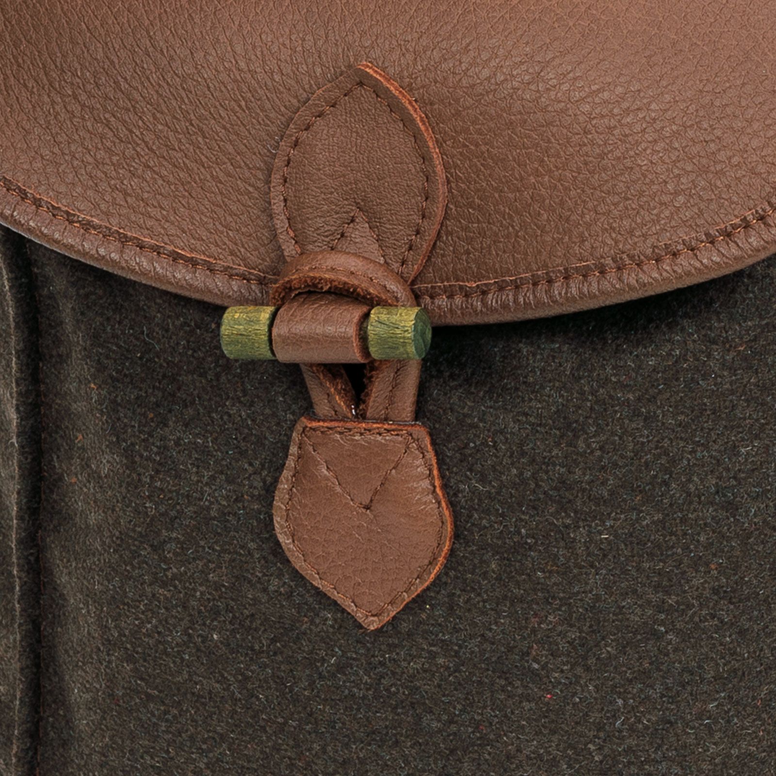 Rucksack Loden de Luxe mit Elch-Leder