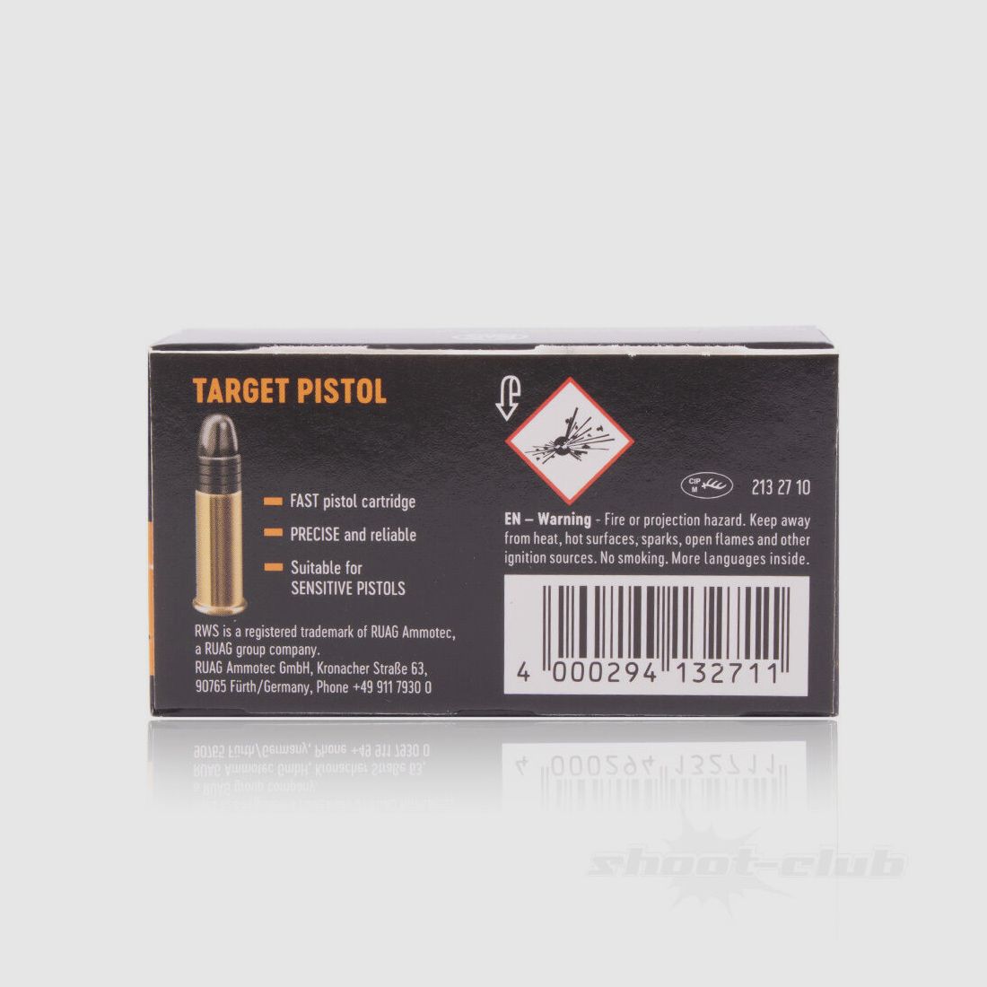 RWS Target Pistol LRN 40grs 50St .22lr