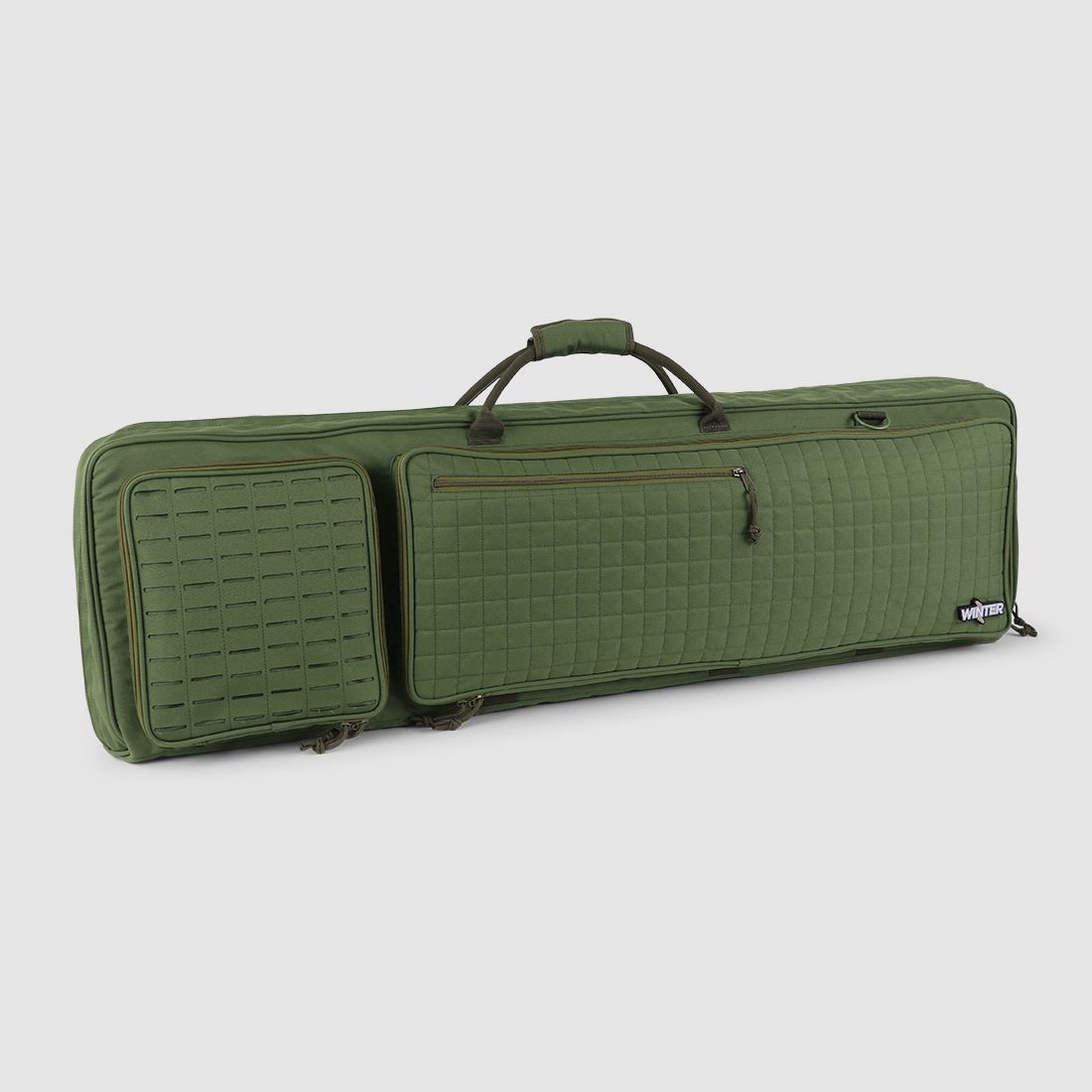 Winter Guncases Waffentasche Tactical 110 cm – Laser-Cut MOLLE, Rucksacktragesystem, 1000D Nylon (Forest)