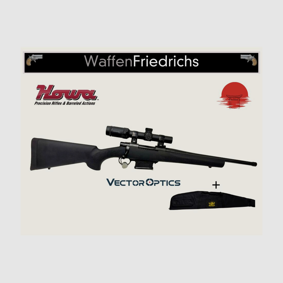 HOWA M1500 Hogue "The Short Samurai Standard" - Komplettangebot - Waffen Friedrichs