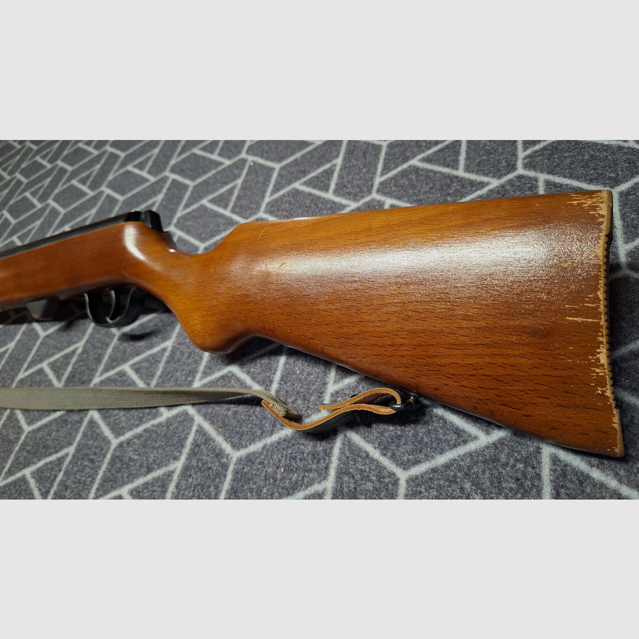 ¡Haenel Suhl 310 DDR-GST carabina de aire comprimido con 2 cargadores!