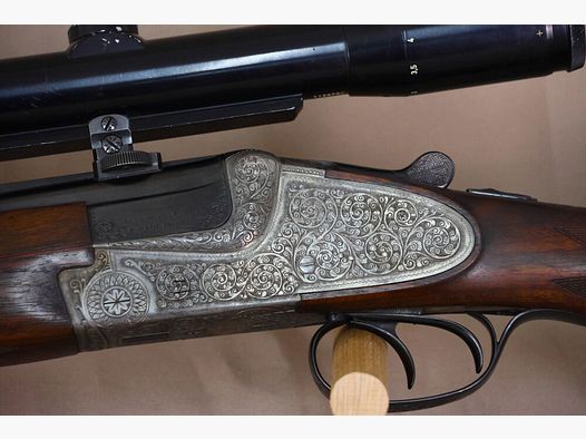 Merkel double-barreled shotgun with side locks // left-handed stock // DBL