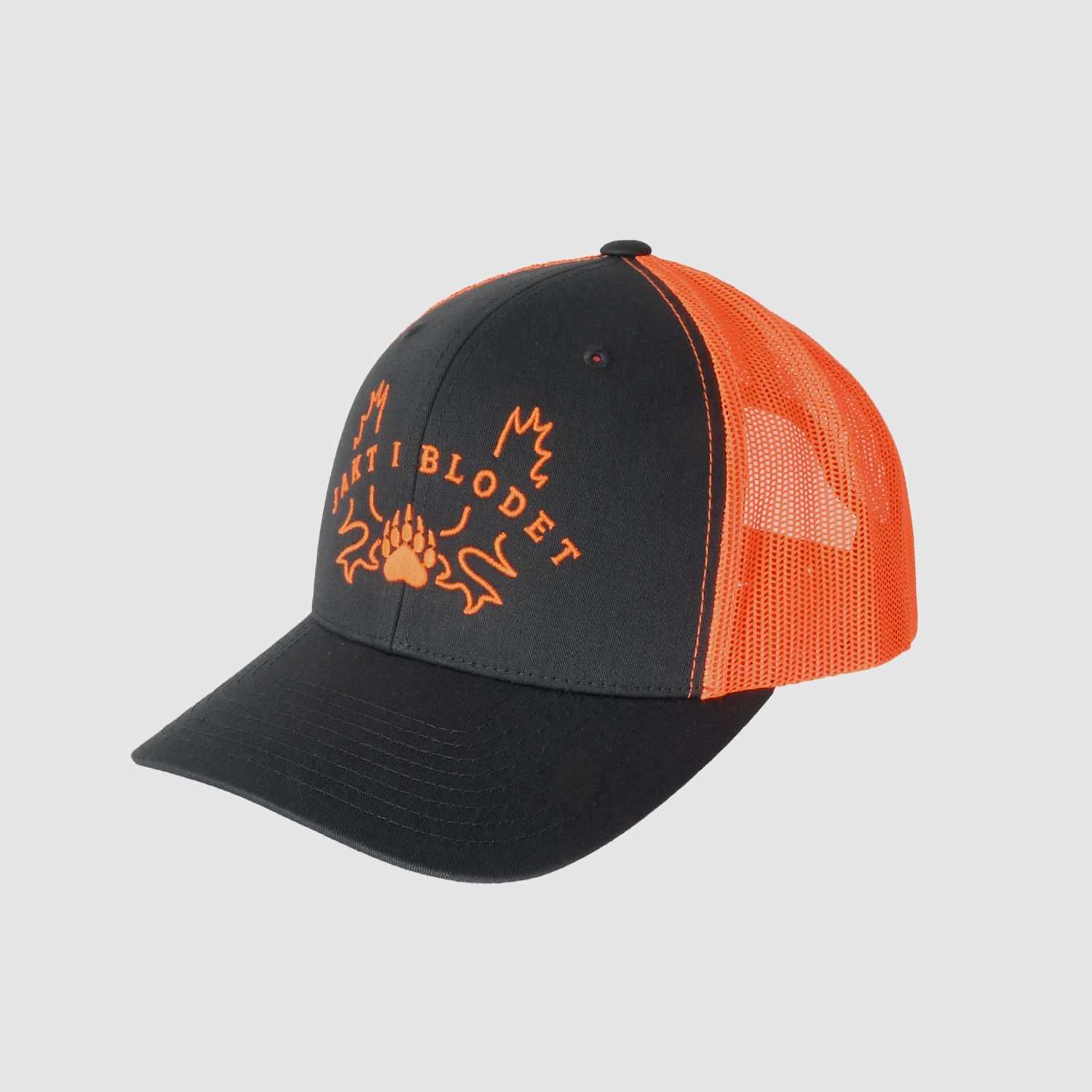 Cap „Jakt i blodet“ Grau/Orange