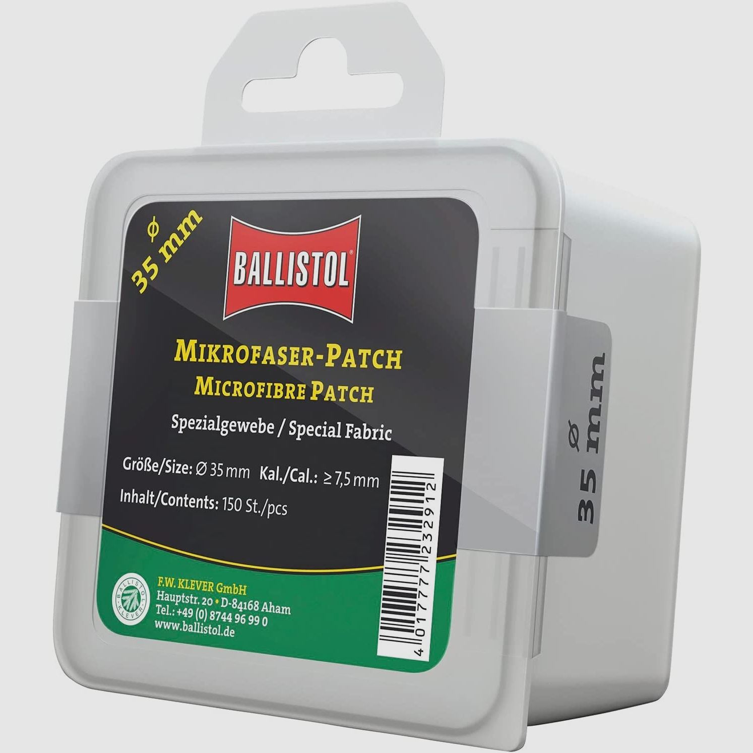 BALLISTOL Patch en microfibre rond 35mm Cal.7,5mm, image 1 sur 2