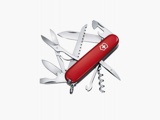 Coltello da ufficiale Victorinox, Huntsman, rosso, 15 funzioni