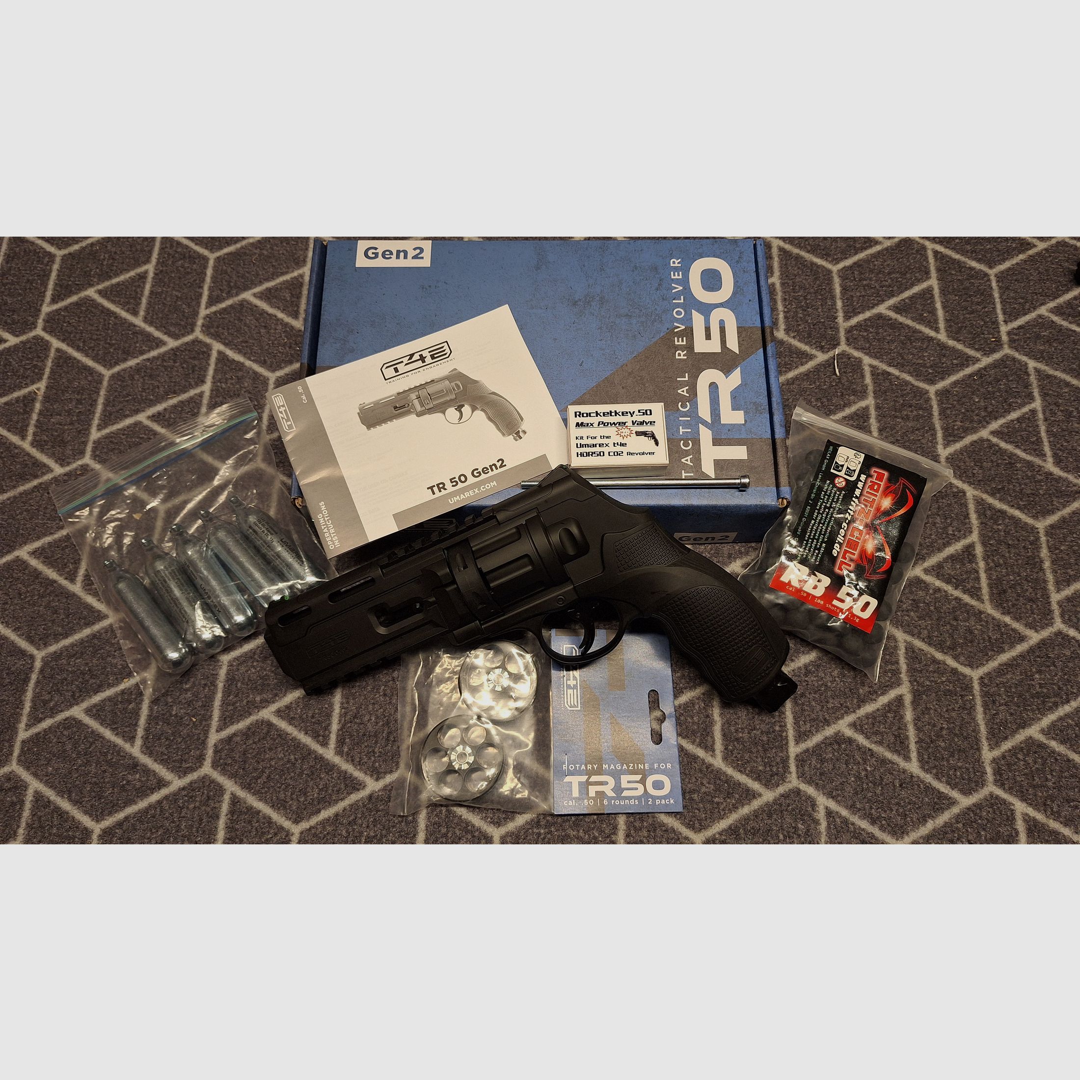 HDR50 Gen2 Revolver Co2 cal .50 - Premiumkit - Neu!