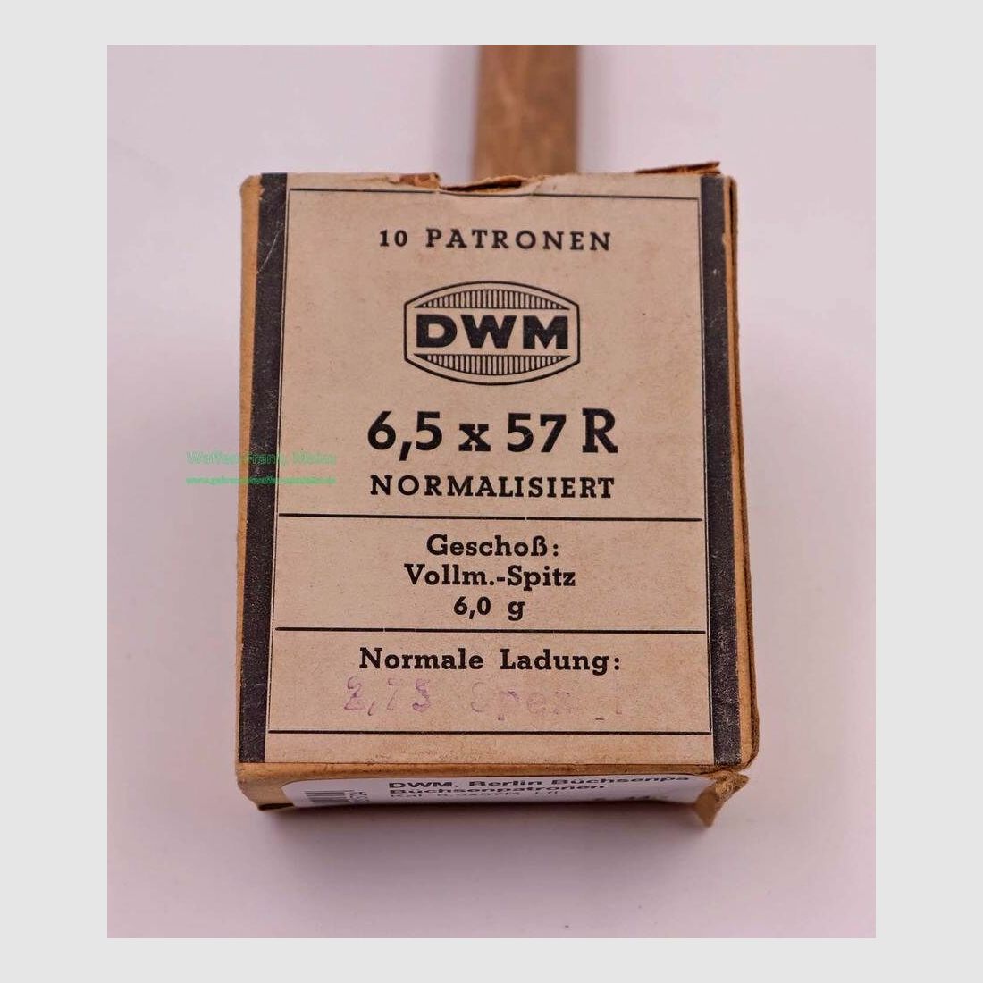 DWM, Berlin cartouches de fusil 6,5x57R
