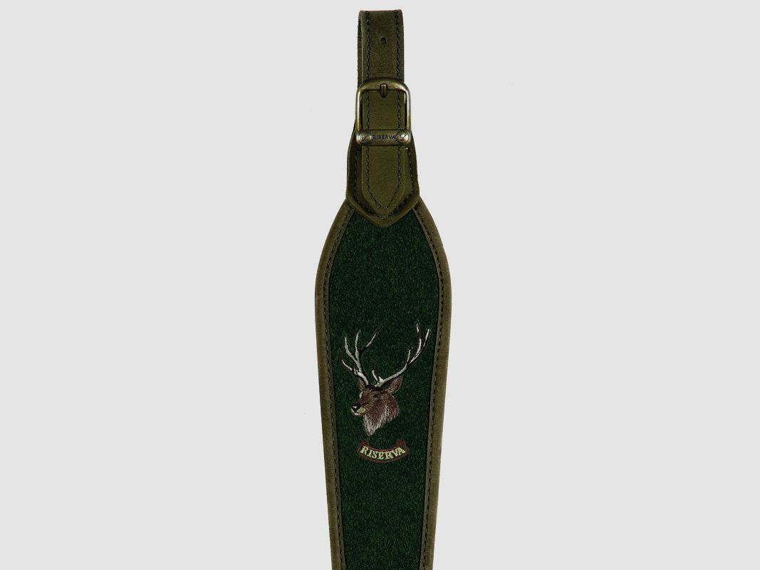 Loden geweerriem met wildmotieven, afbeelding 2 van 4