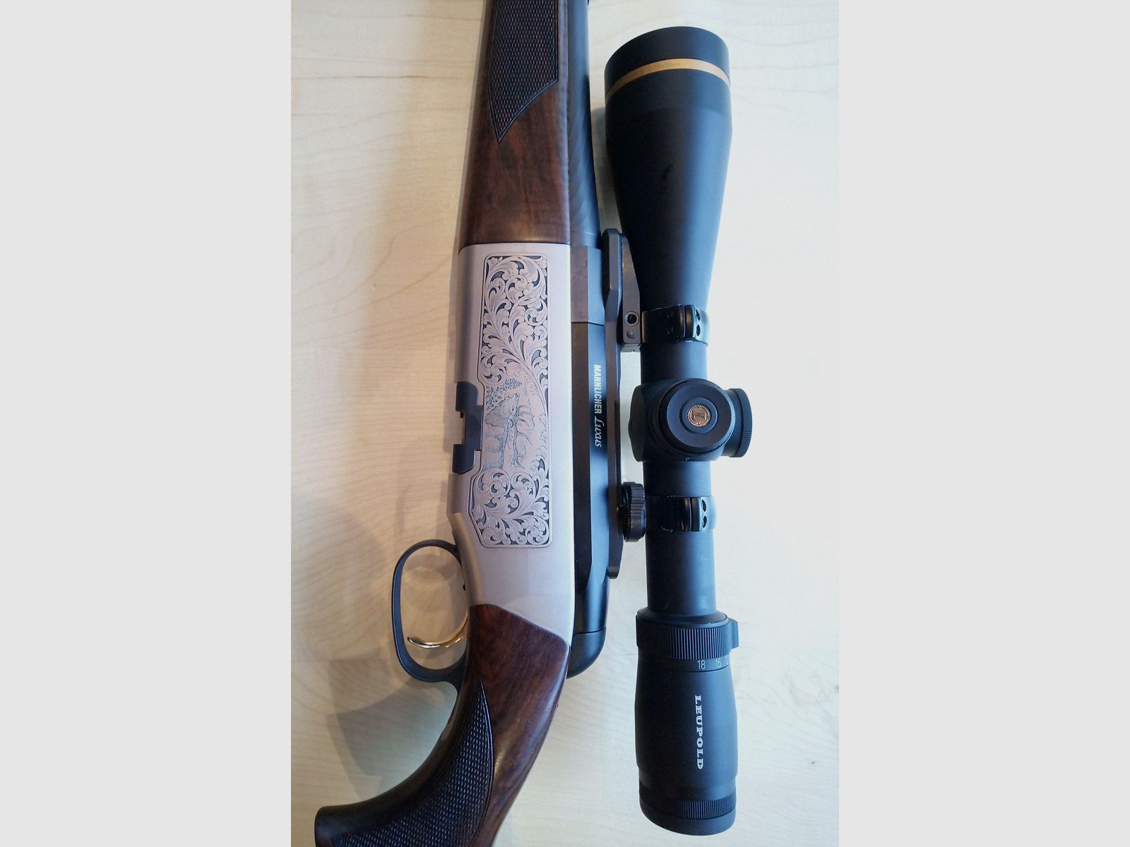 Steyr Mannlicher Luxus .270 WSM mit Leupolt VX-6  3-18x50/ Leutabs. Duplex. Mündungsgewinde
