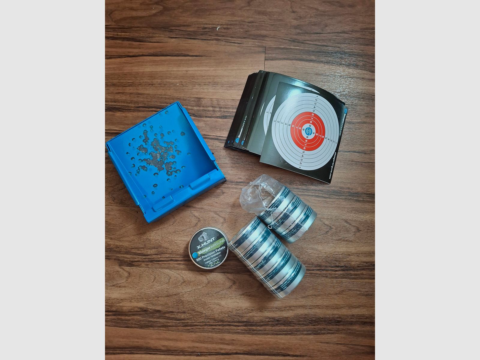 Stoeger RX5 con proyectil de punta/ trampa de balas y papel de tiro