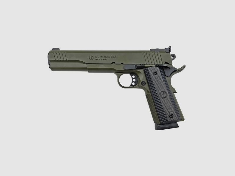 Schmeisser Hugo	 Hugo 1911 6" .45 ACP OD Green