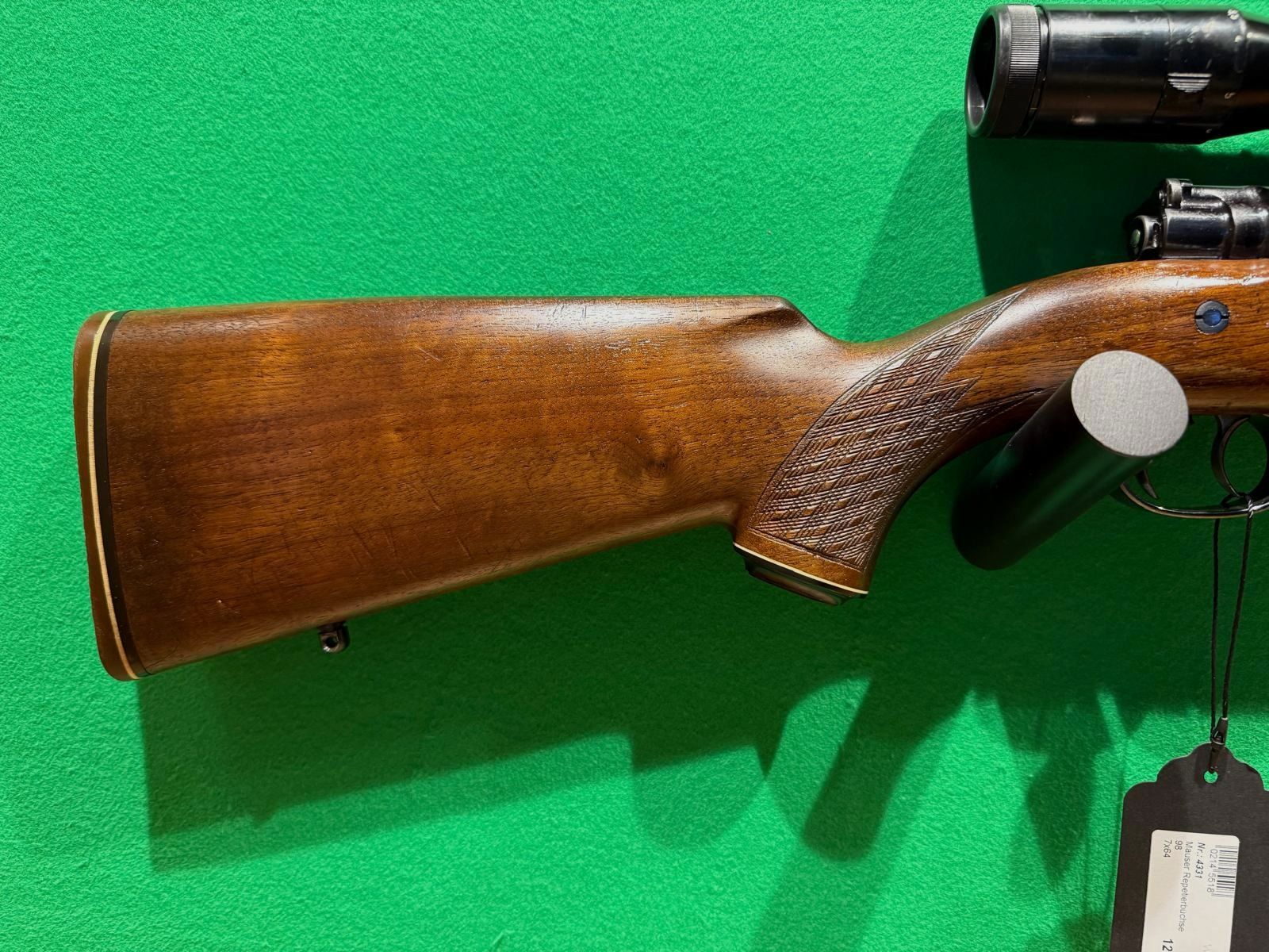 Mauser Stutzen 98 (Mauser-Werke Oberndorf) 7x64 & Zeiss 2,5-10x52, immagine 4 di 10