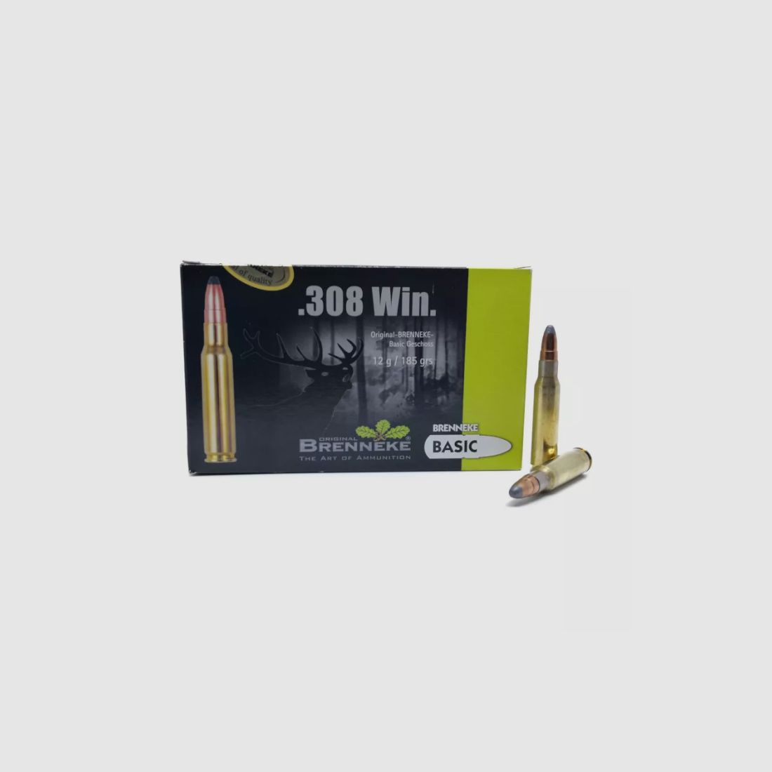 BRENNEKE BASIC Büchsenmunition Kal. .308 Win 12 g/185 grs