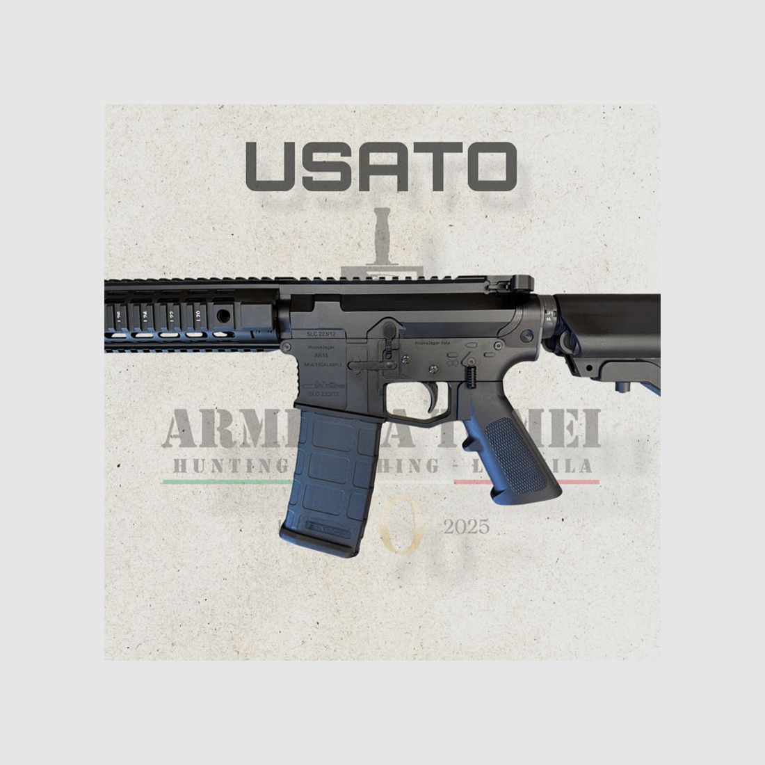 USED – RIFLE – NEW JAGER – AR15 Xª MAS 12″ cal. 223 Rem (DIRECT GAS OPERATION), image 5 of 5