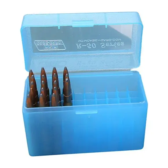 Opbergdoos voor 50 Jachtpatronen Kaliber 300Win Mag, 7mm Rem Mag + Munitie, afbeelding 7 van 12