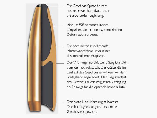 Blaser 80401264 8x57 IRS CDP 12,7g 196grs. Langwapenmunitie