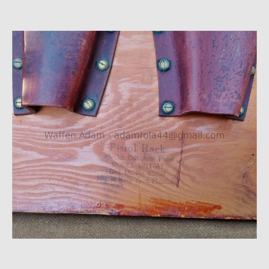 U.S Colt 1911A1, Mig. w Stoczni Marynarki Wojennej, Filadelfia, Pensylwania. U.S. Marynarka Wojenna Pistolet na Działo Colt 45, Amerykańskie Pistolet Automatyczne Wojska Volume 1 1894-1920